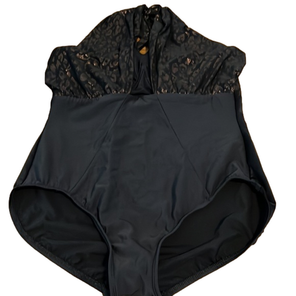 MIRACLESUIT, black and copper color top of suit,